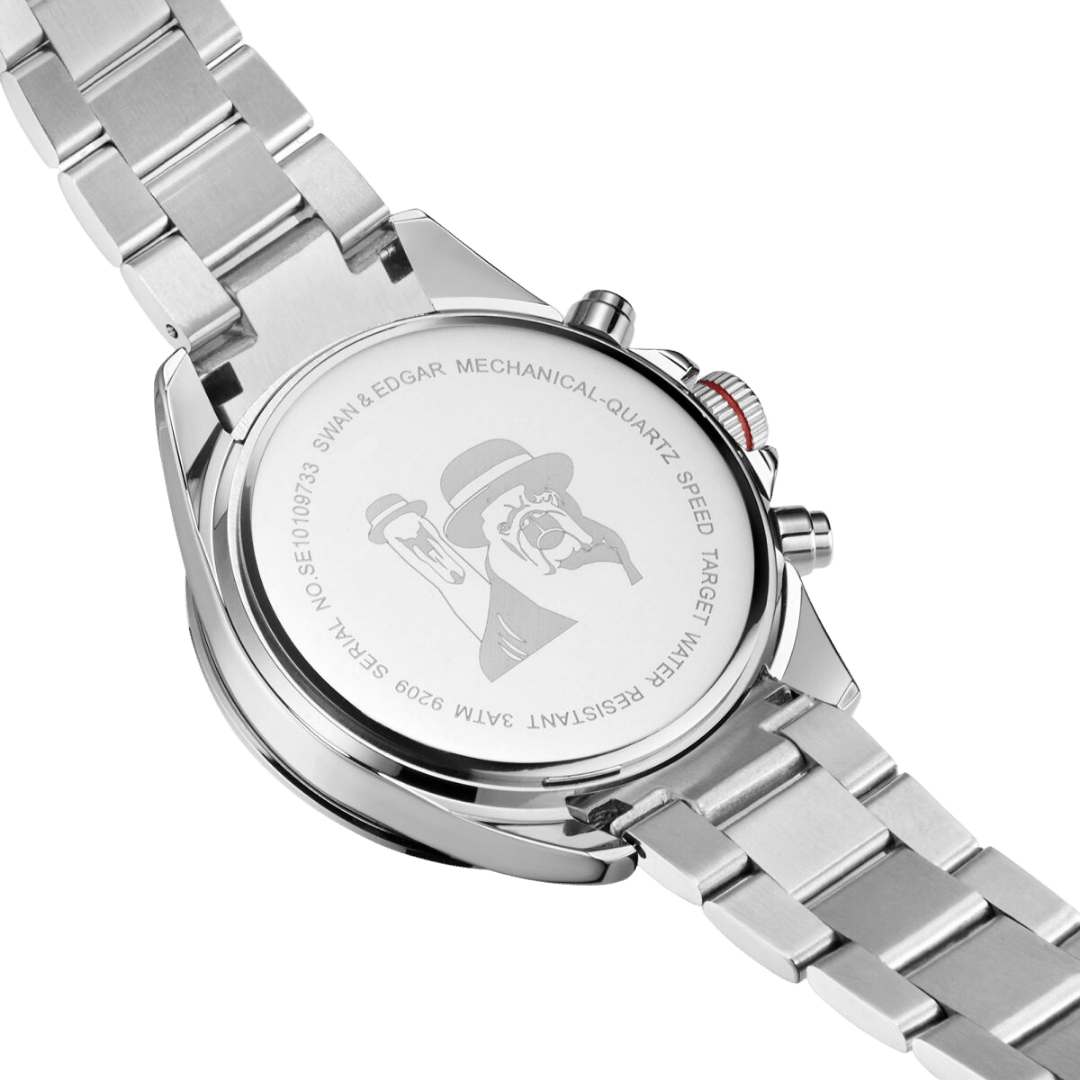 Speed Target Mechanical Quartz- Silver Blue