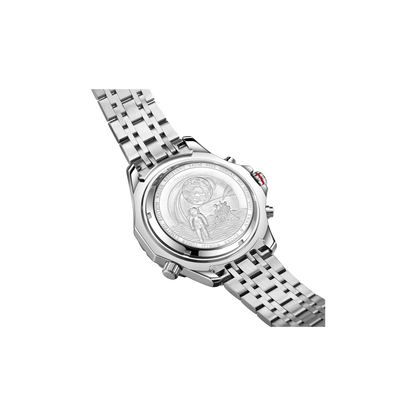 World Timer Mechanical Quartz Hybrid- Steel Matt Blue