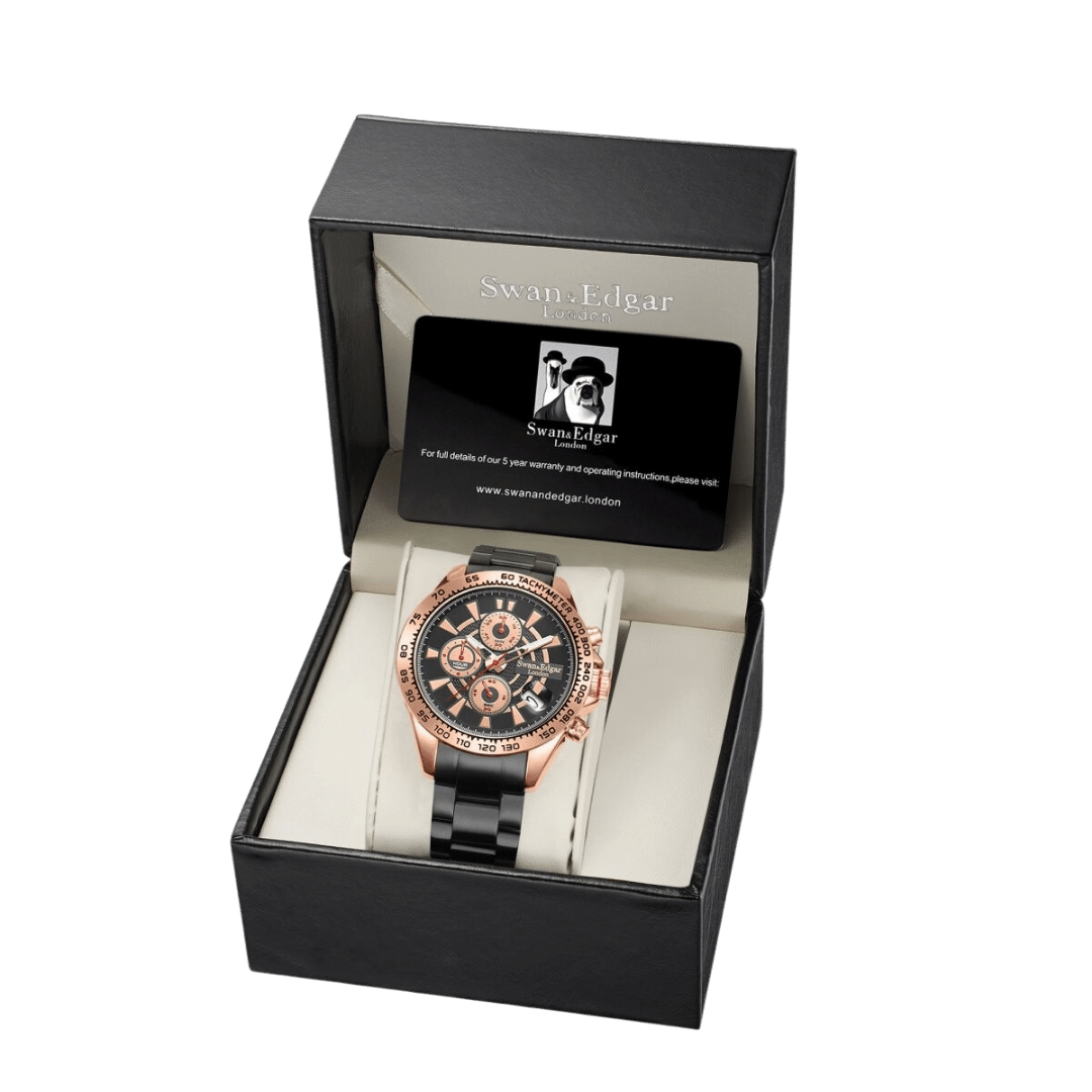 Speed Target Mechanical Quartz- Rose Black