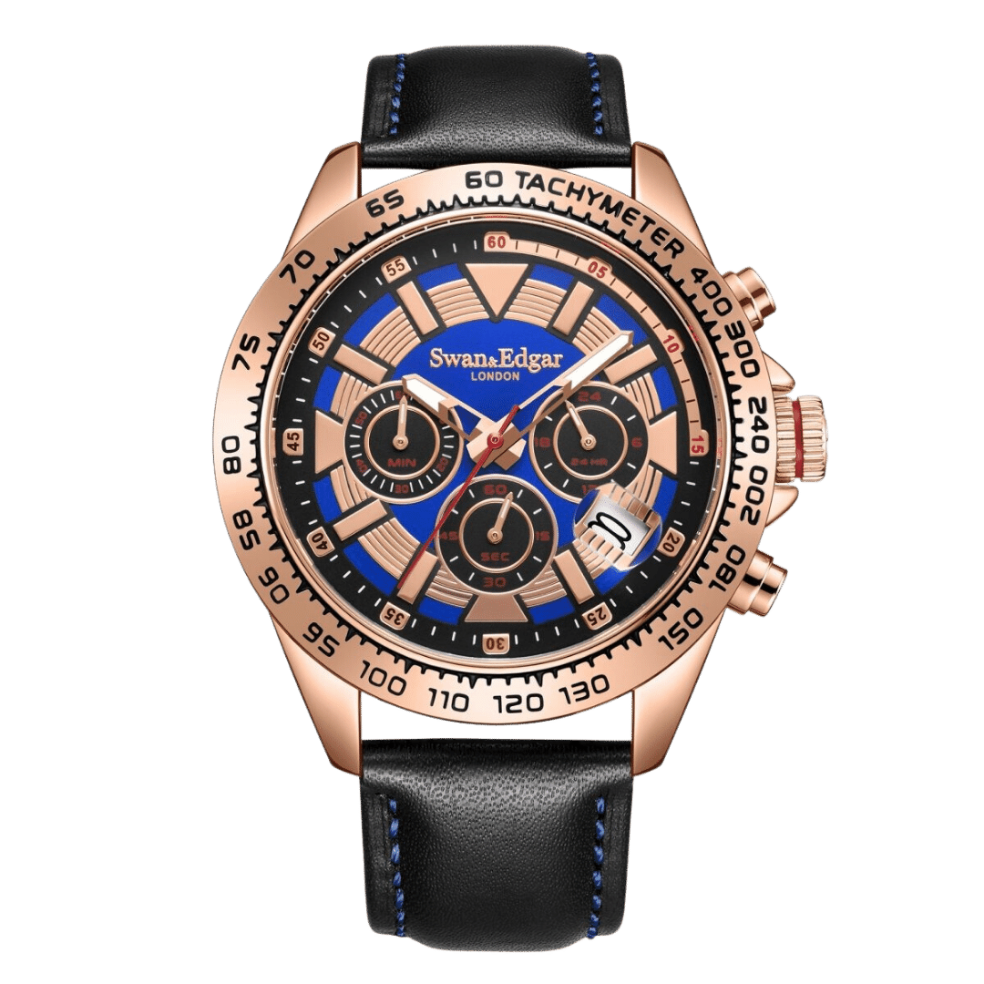 Speed Tracker Mechanical Quartz- Rose Blue