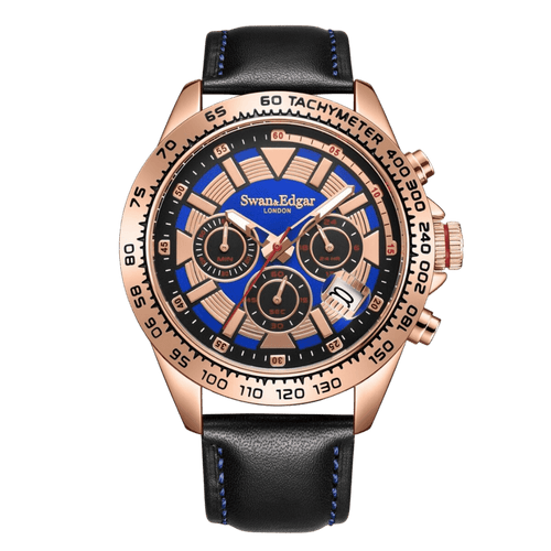 Speed Tracker Mechanical Quartz- Rose Blue