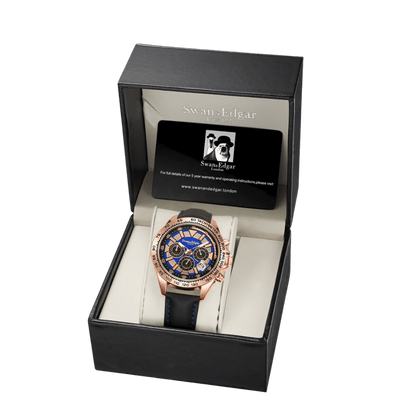 Speed Tracker Mechanical Quartz- Rose Blue