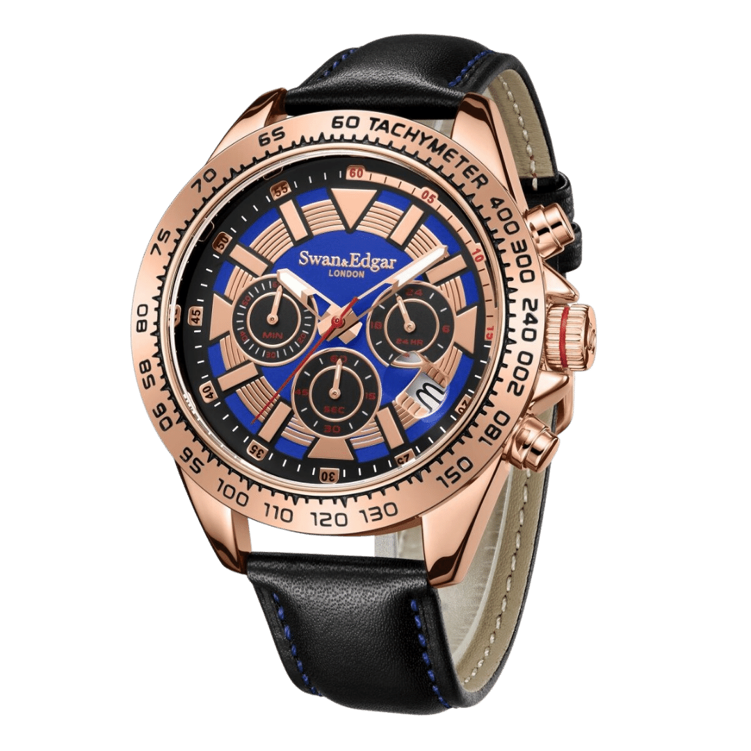 Speed Tracker Mechanical Quartz- Rose Blue