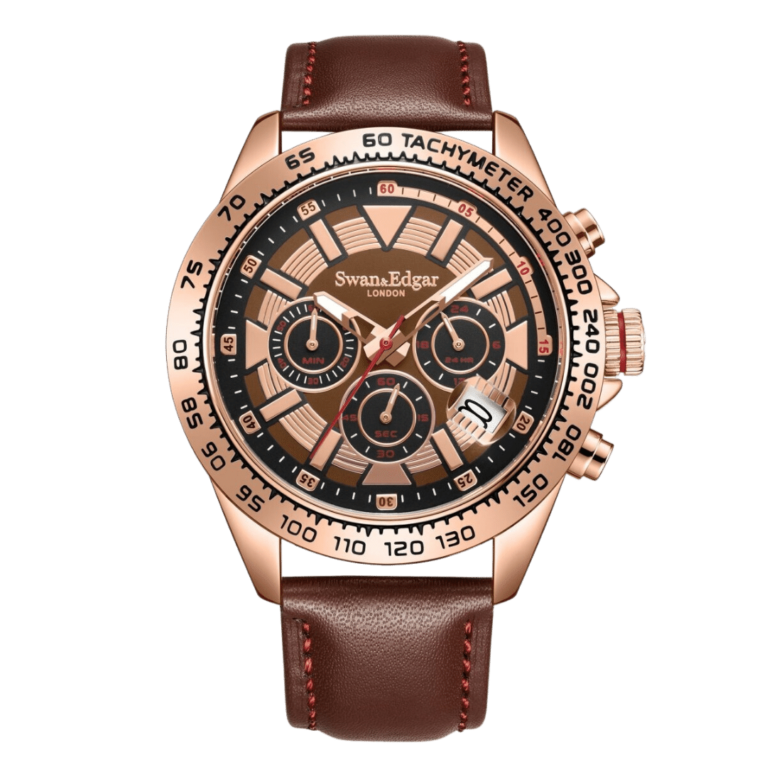 Speed Tracker Mechanical Quartz- Rose Brown