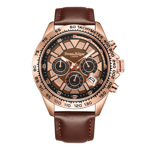 Speed Tracker Mechanical Quartz- Rose Brown