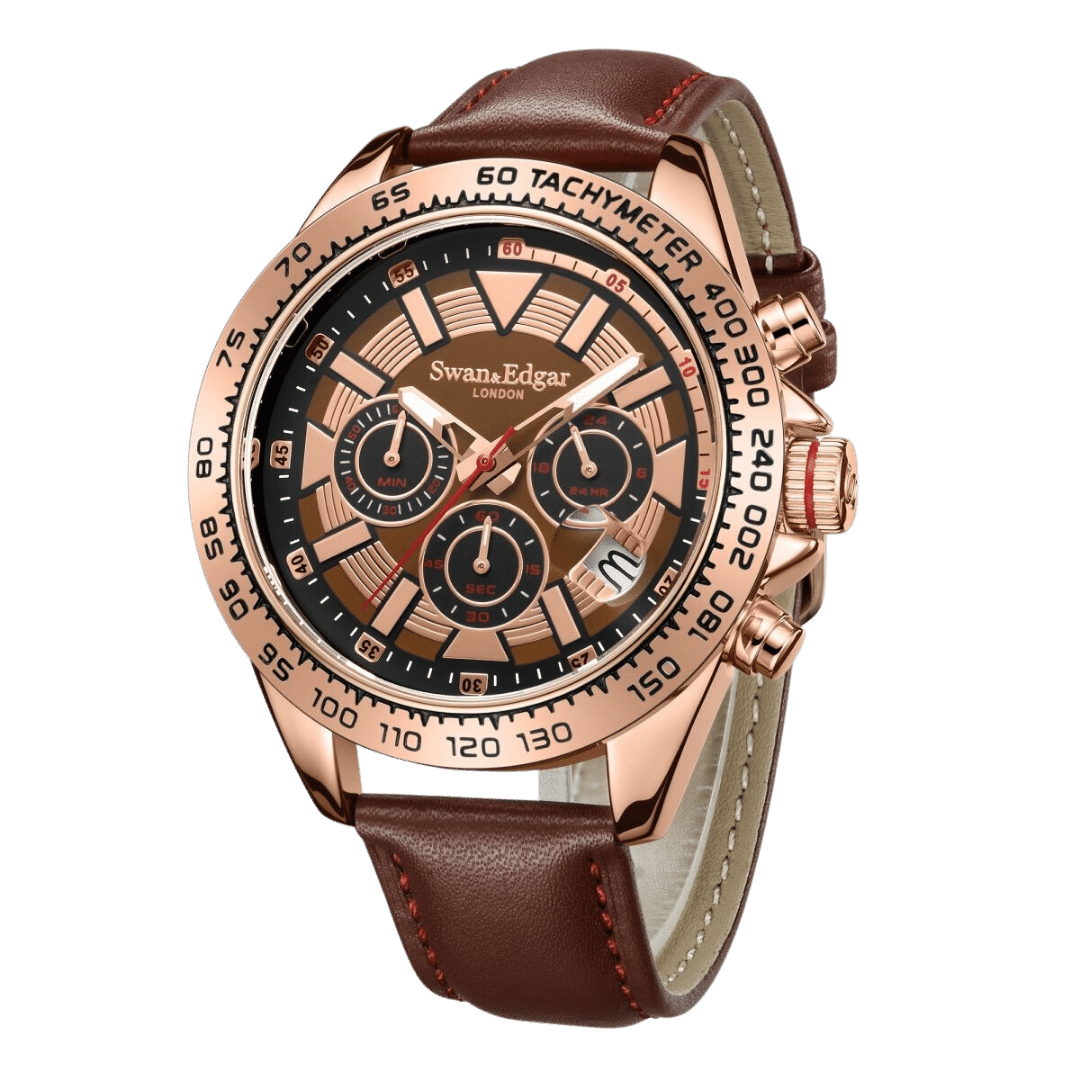 Speed Tracker Mechanical Quartz- Rose Brown